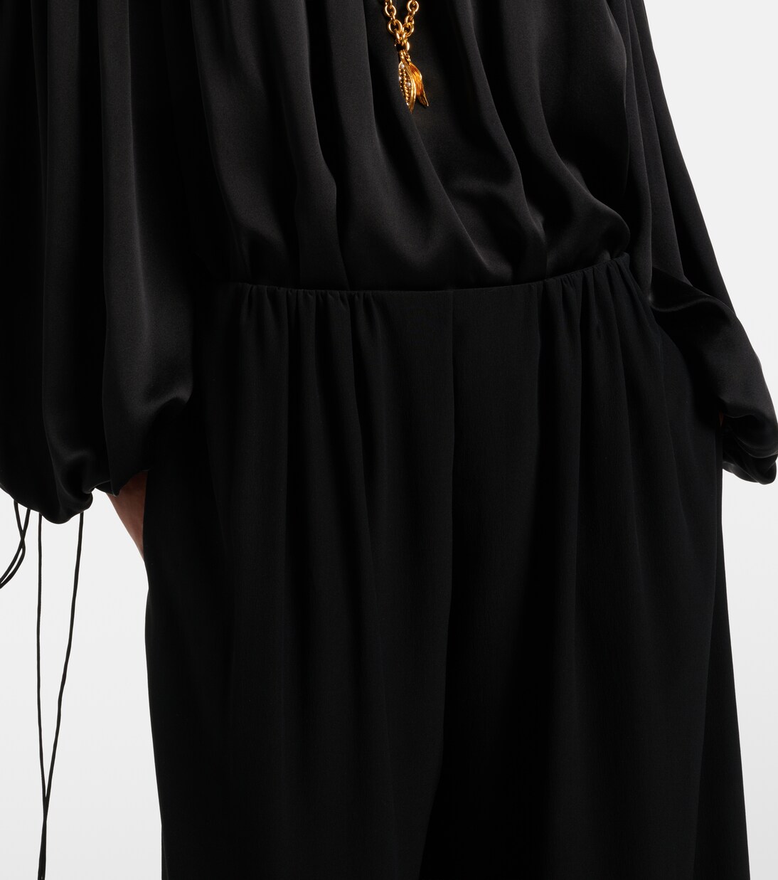 Silk crêpe de chine wide-leg pants | Chloé