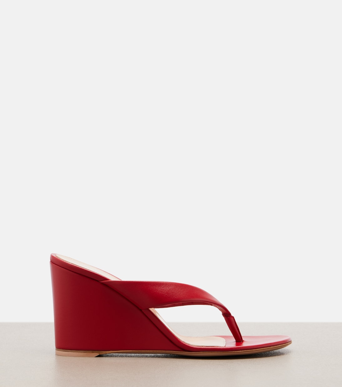 Wedge-Sandalen aus Leder | Gianvito Rossi