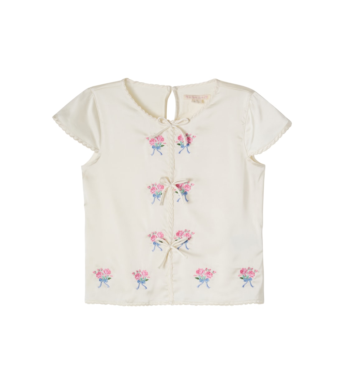 Sheeny embroidered scalloped top | Konges Sløjd