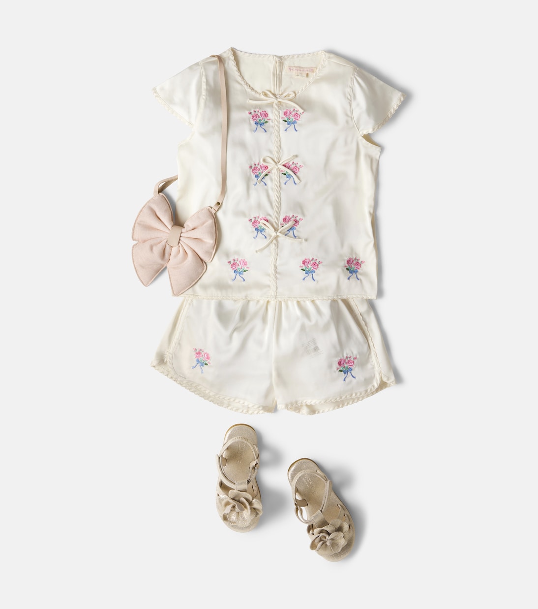Sheeny embroidered scalloped top | Konges Sløjd