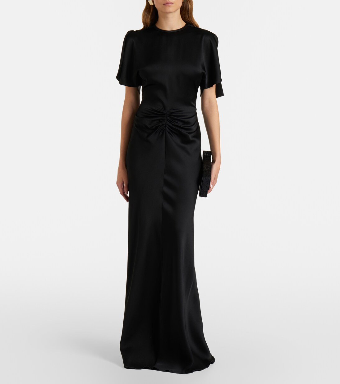 Abito lungo Isabella in raso | Victoria Beckham
