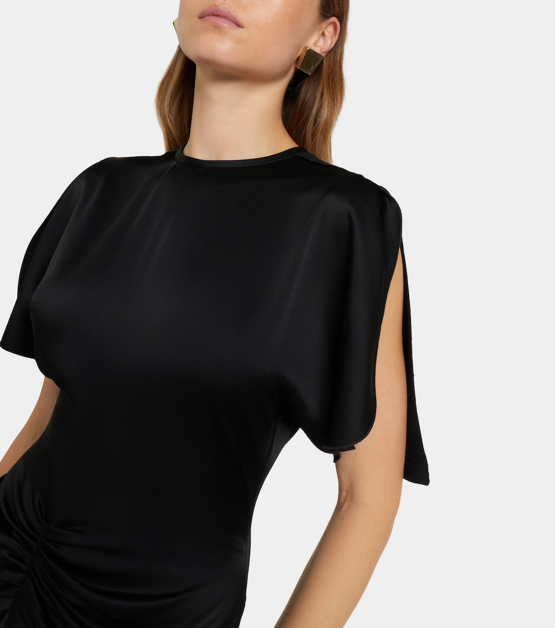 Abito lungo Isabella in raso | Victoria Beckham