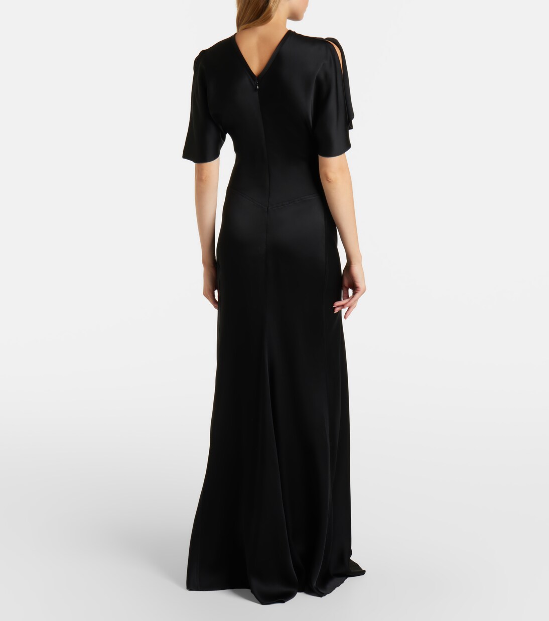 Abito lungo Isabella in raso | Victoria Beckham