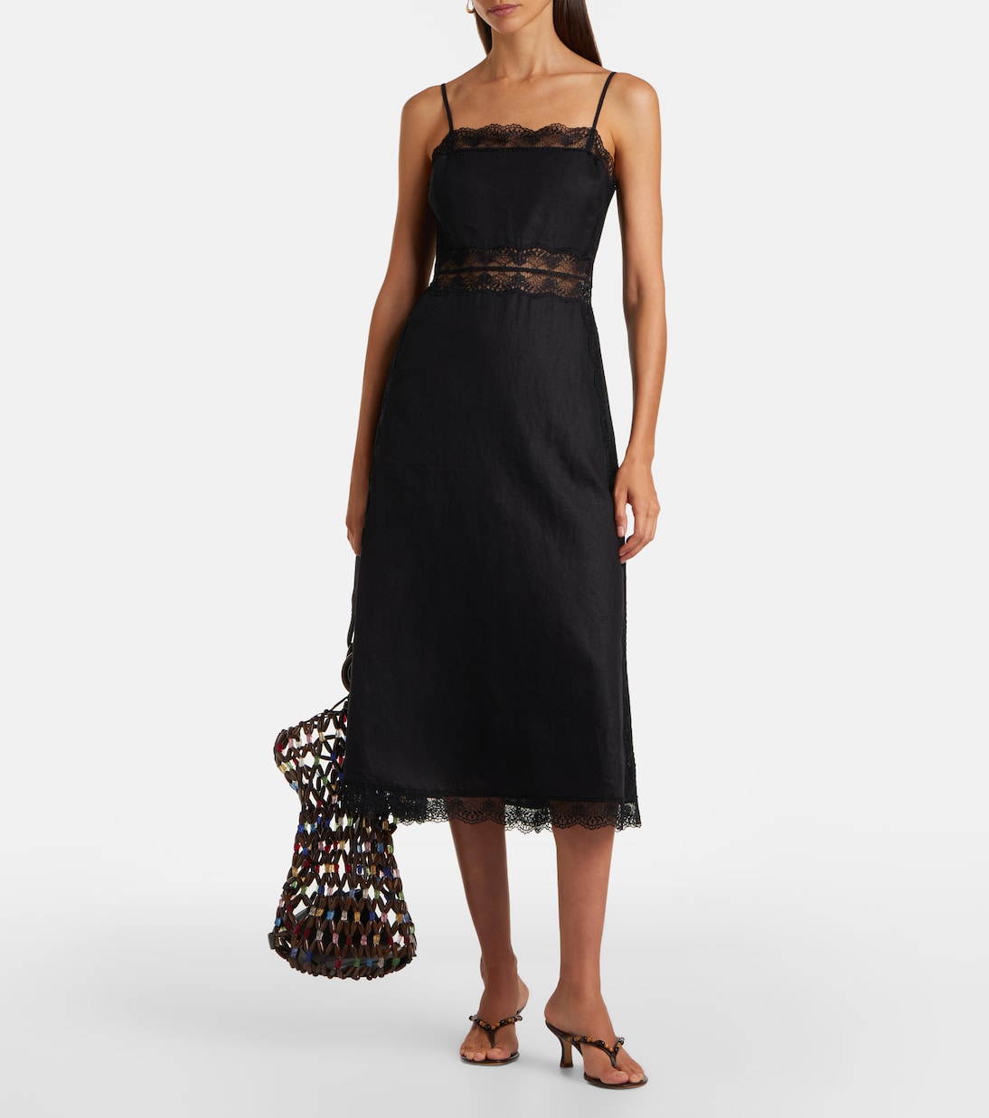 Del Mar beaded shoulder bag | Staud