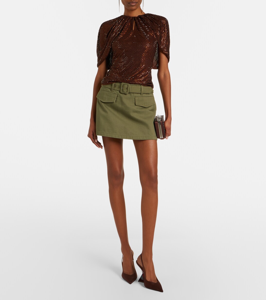 Embellished mesh top | Self-Portrait