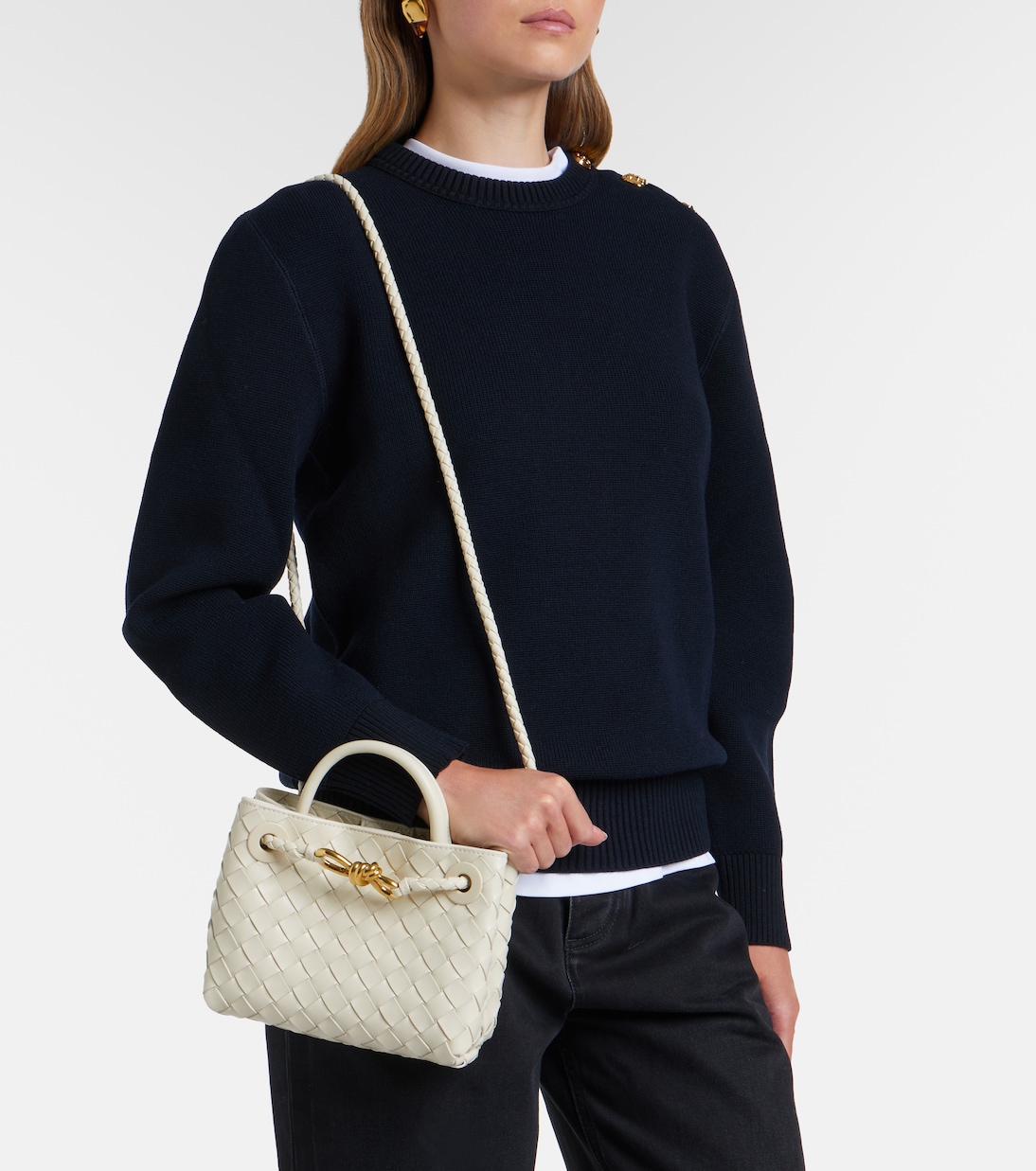 Andiamo Mini leather top-handle bag | Bottega Veneta