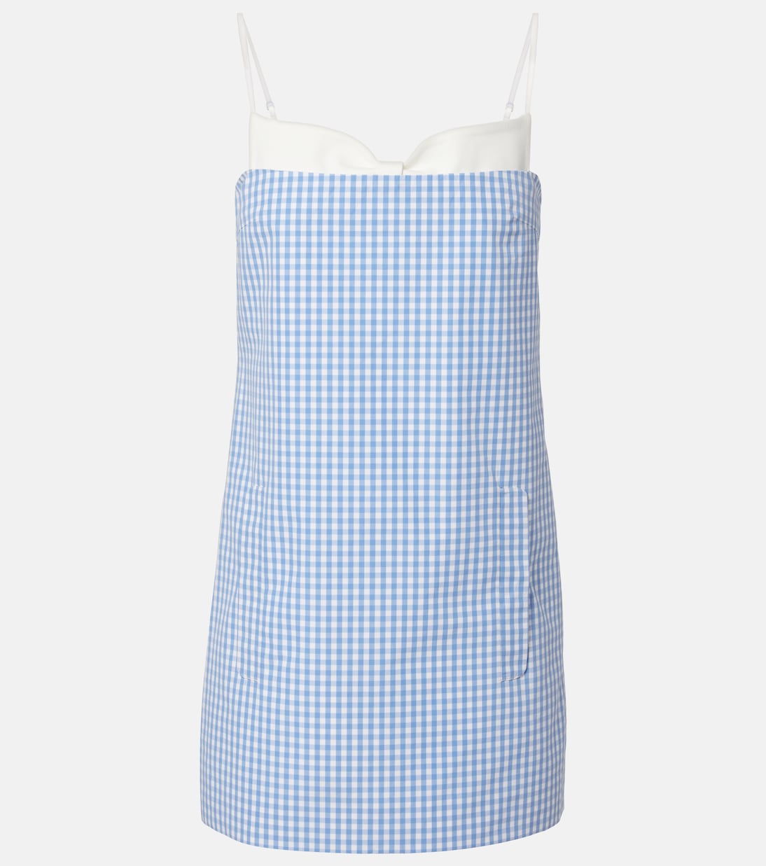 Gingham cotton minidress | Shushu/Tong