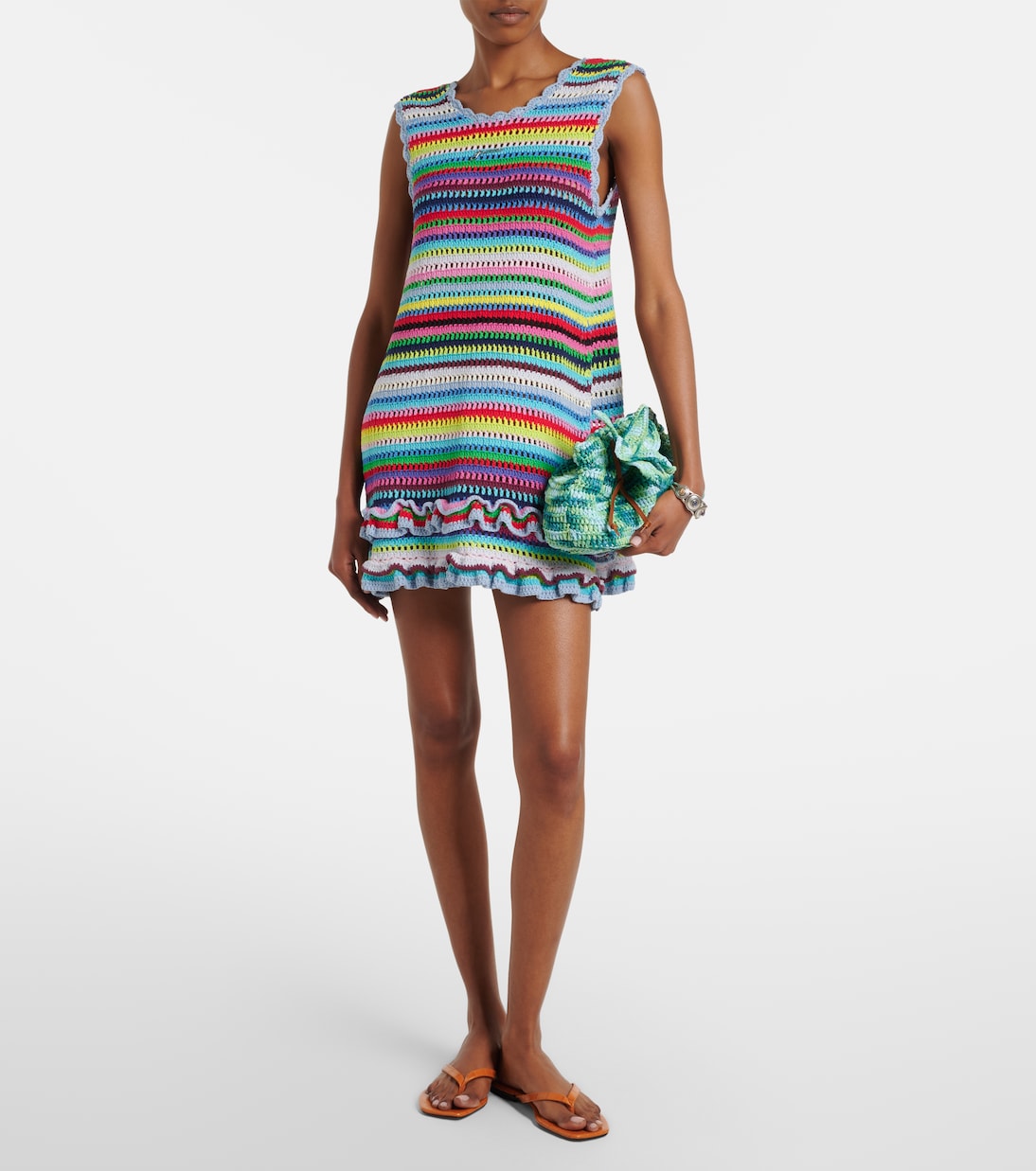 Crocheted minidress | Ganni