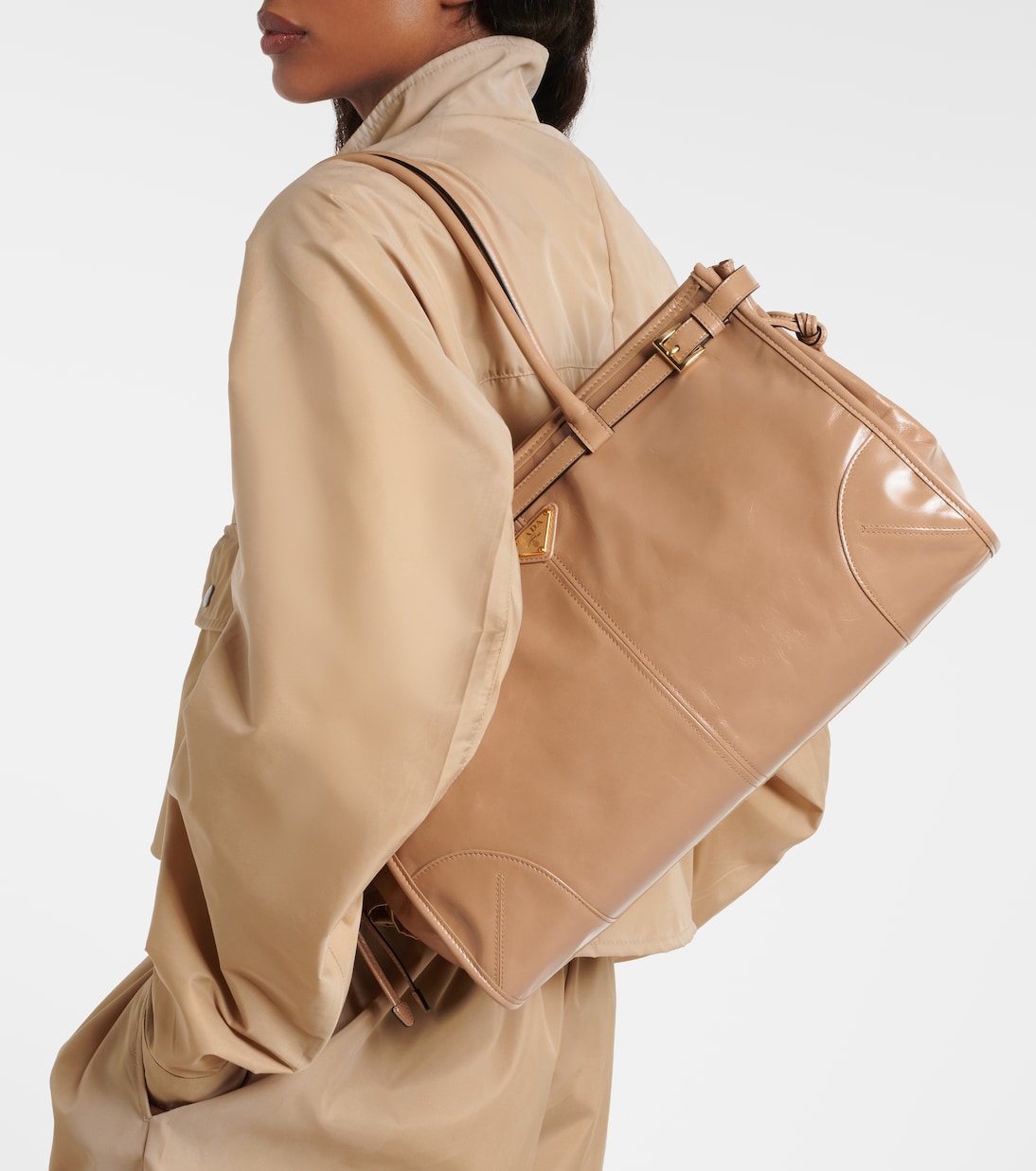 Prada Bonnie Large leather shoulder bag | Prada