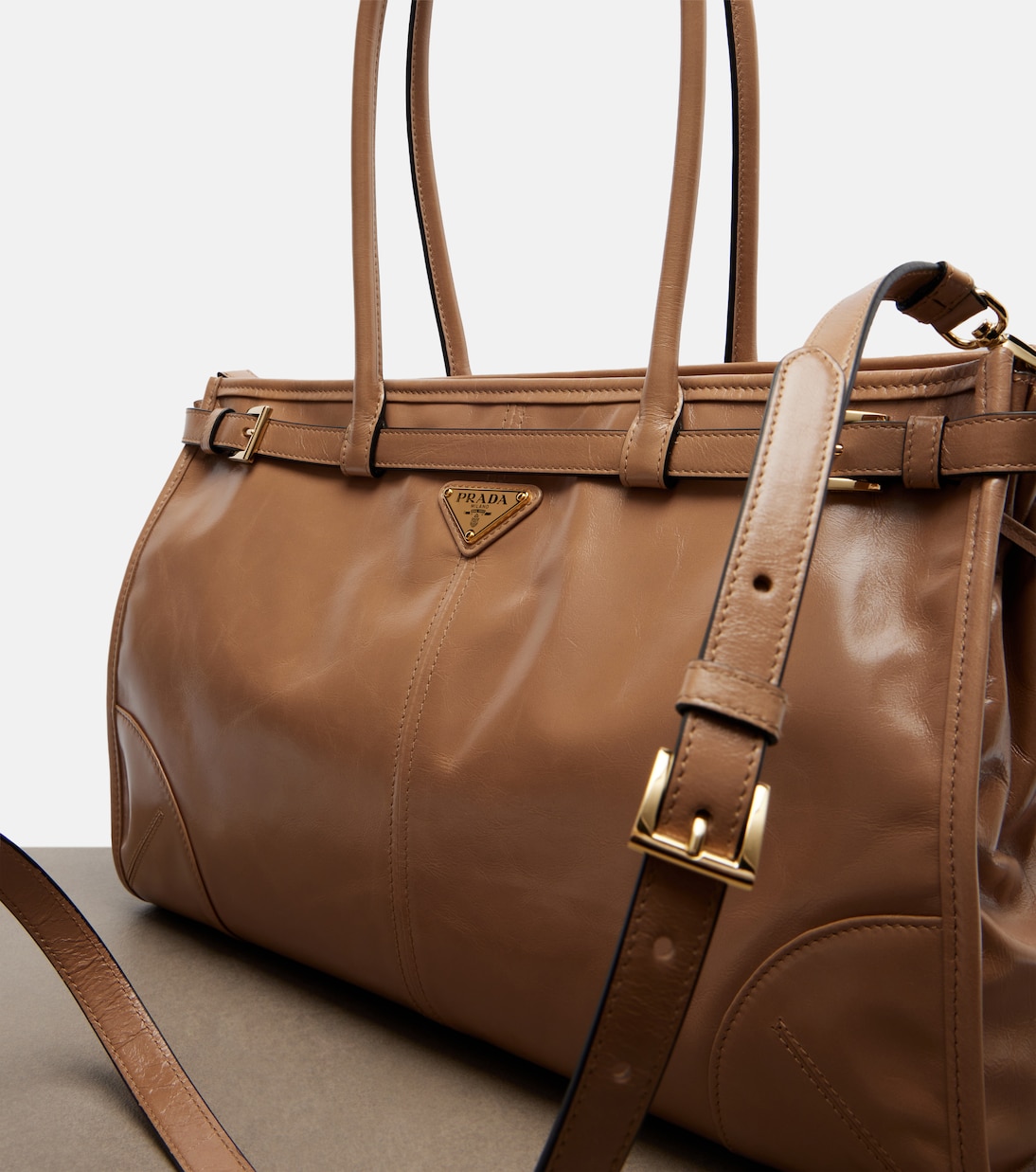 Prada Bonnie Large leather shoulder bag | Prada