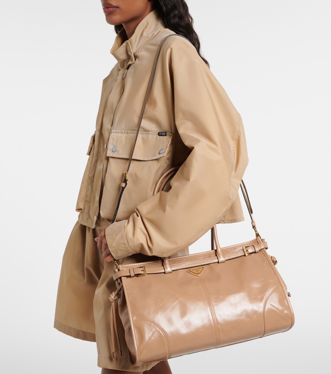 Prada Bonnie Large leather shoulder bag | Prada