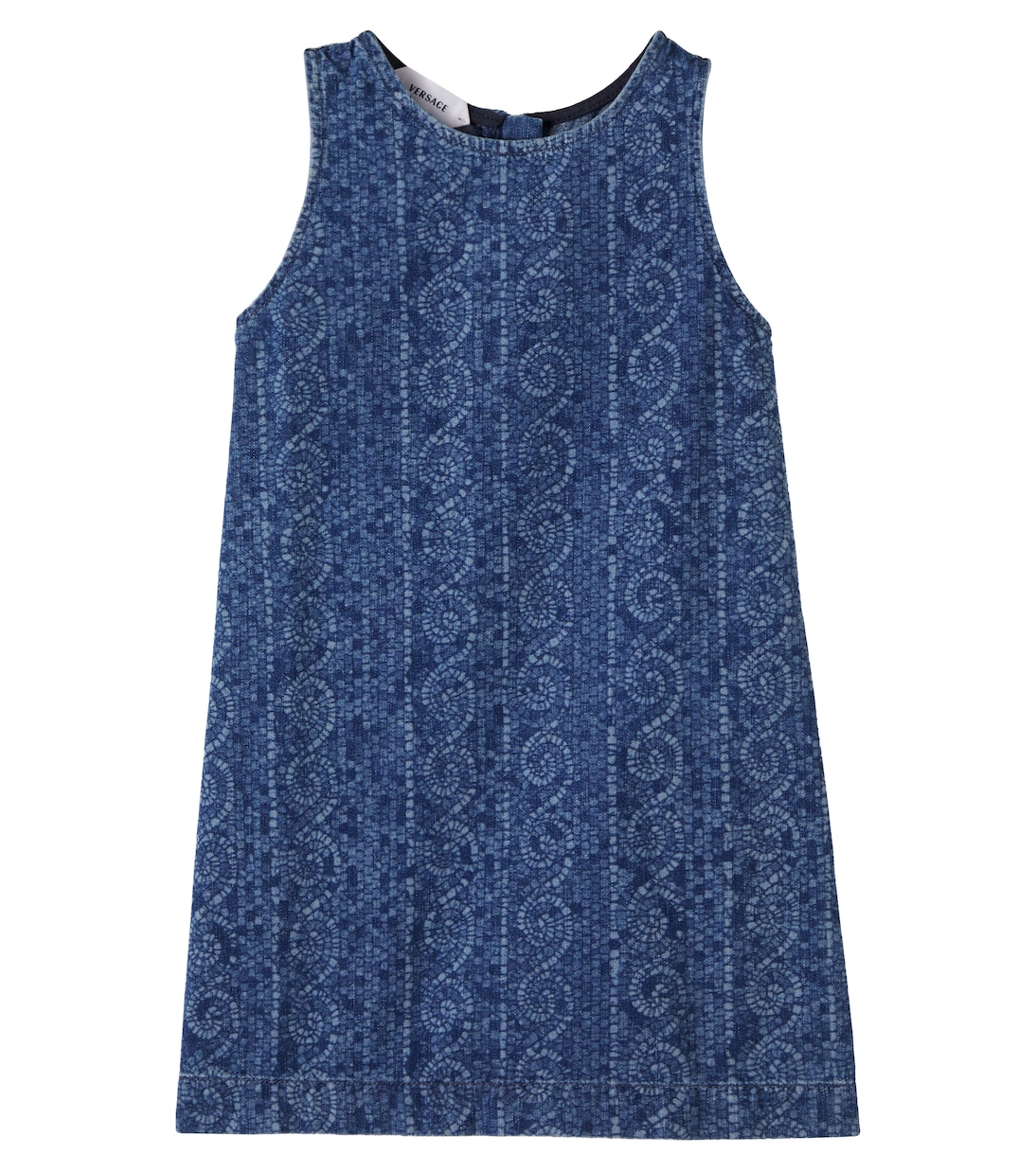 Printed denim dress | Versace Kids