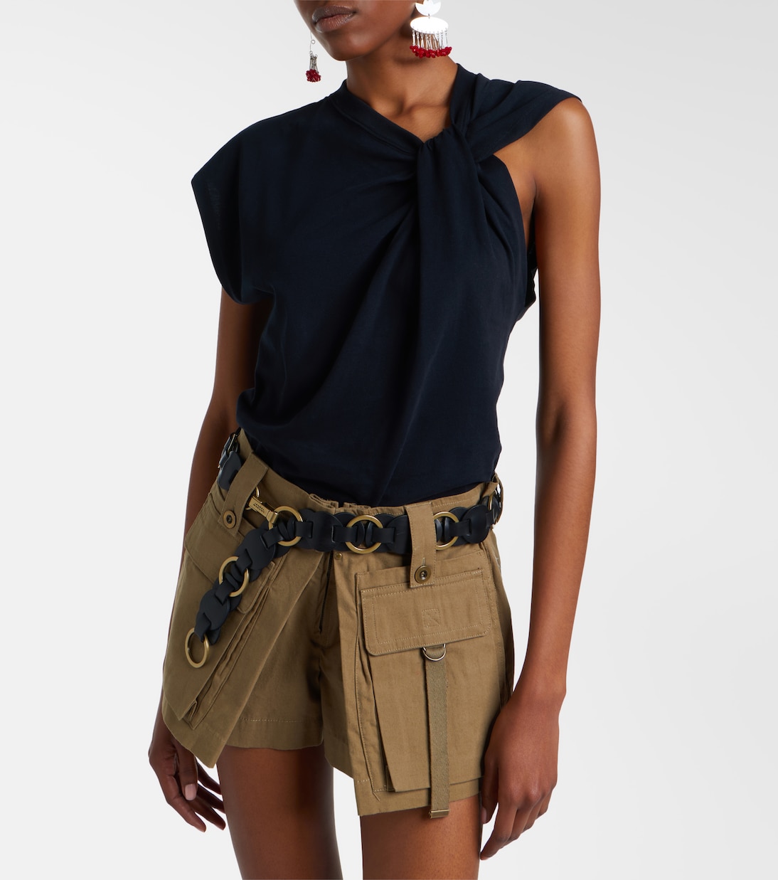 Nayda gathered cotton jersey T-shirt | Isabel Marant