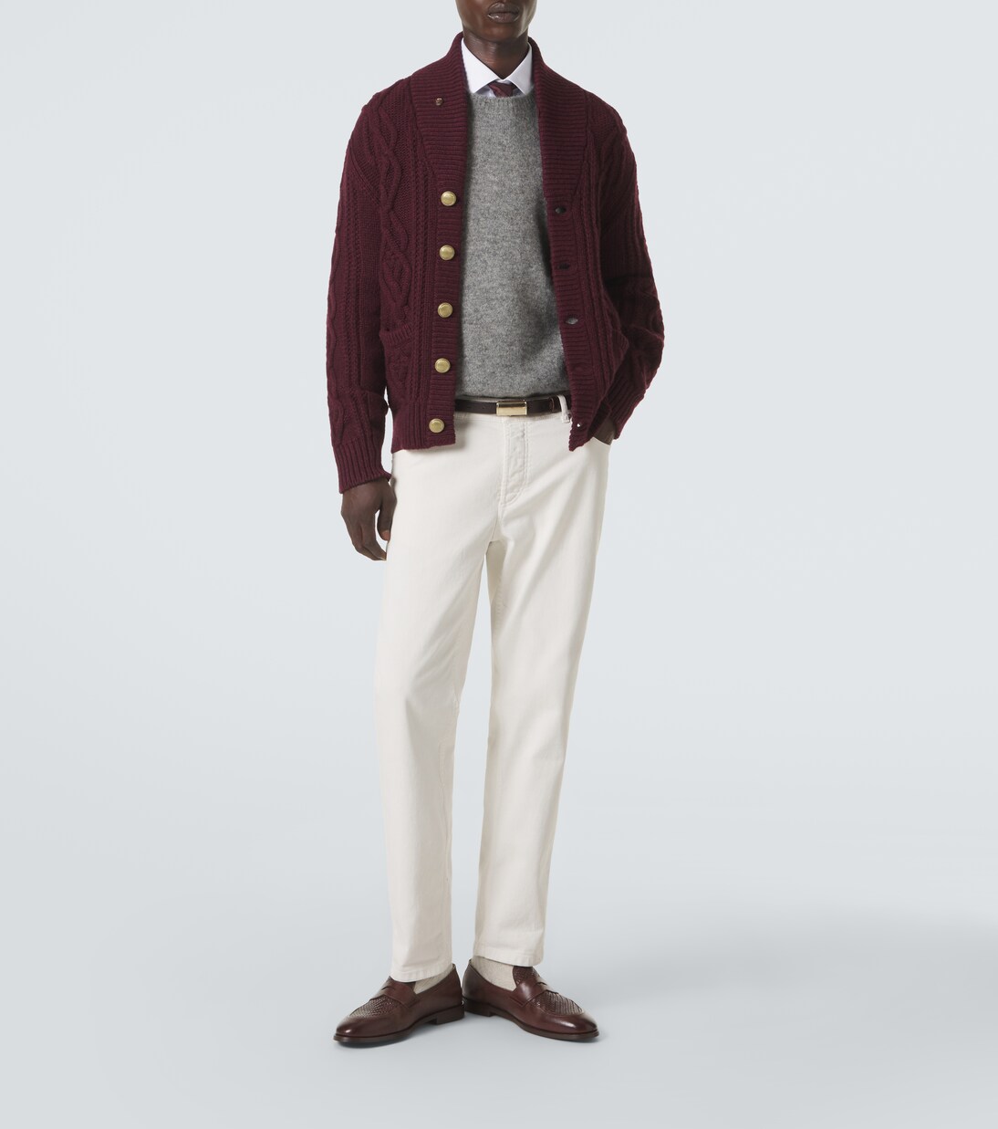 Cable-knit cashmere cardigan | Brunello Cucinelli