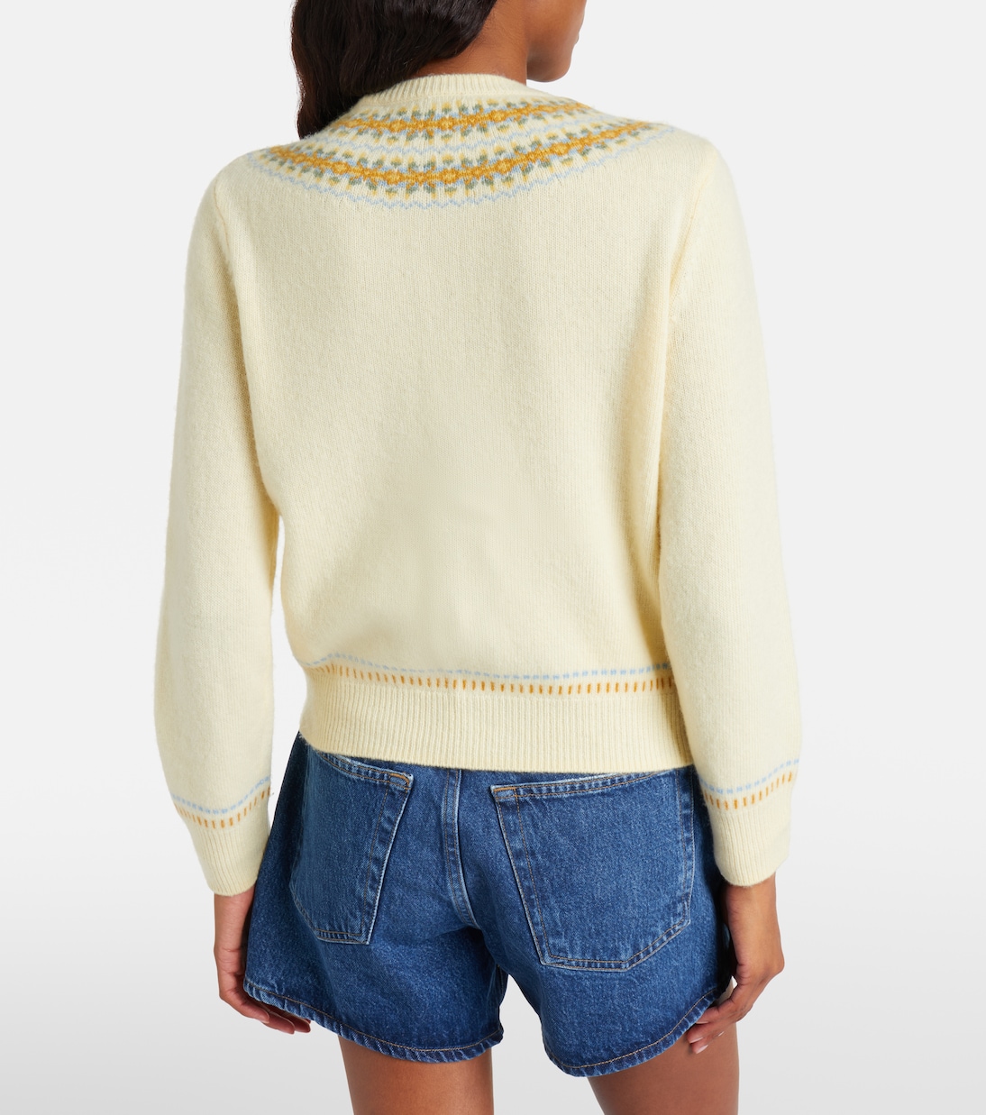 Olympe Fair Isle wool-blend cardigan | Dôen