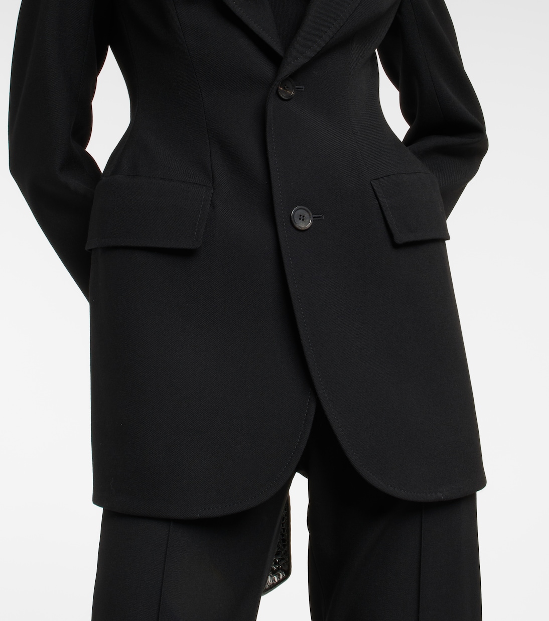 Hourglass virgin wool blazer | Balenciaga
