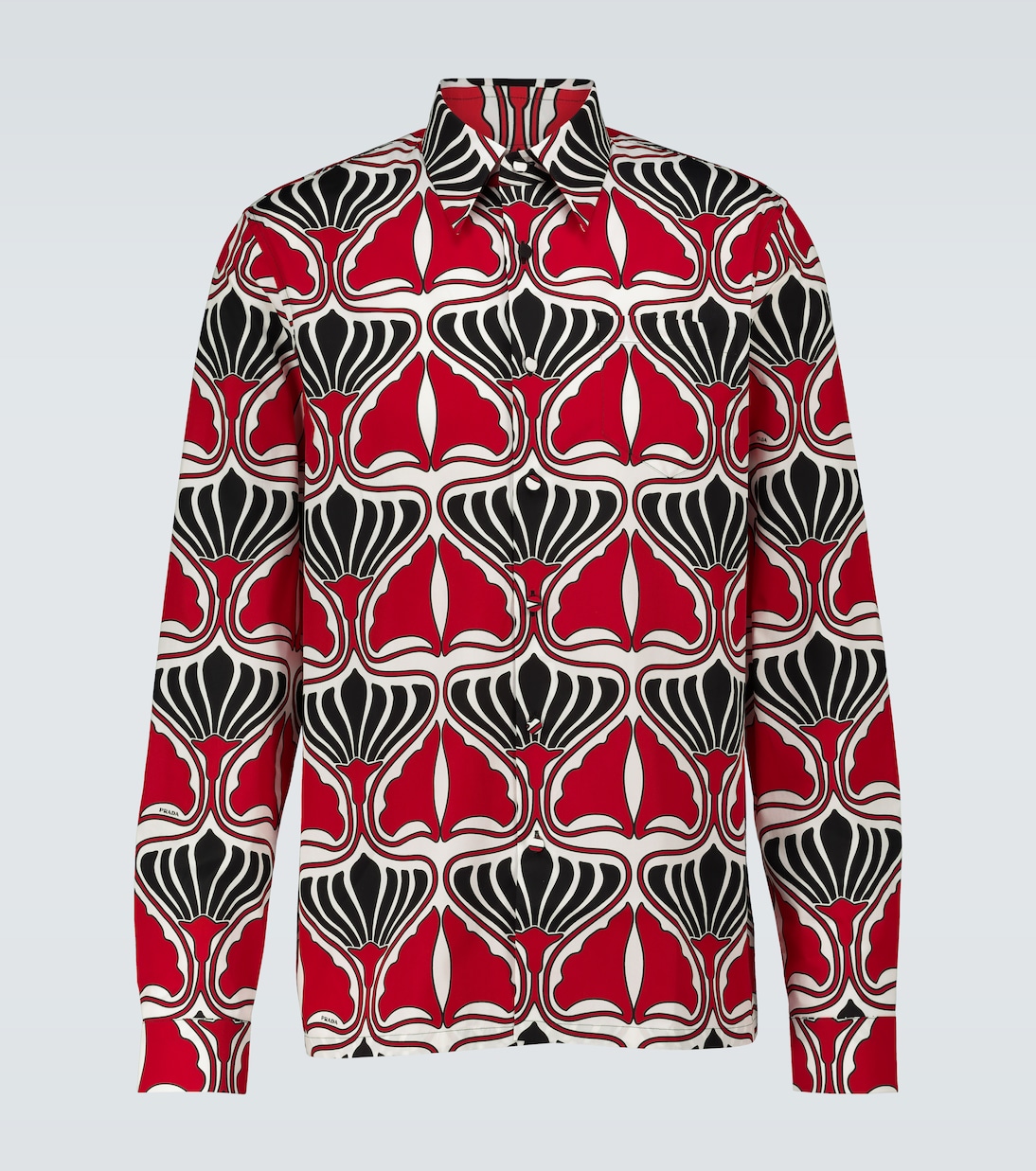 Bedrucktes Hemd aus Baumwolle | Prada