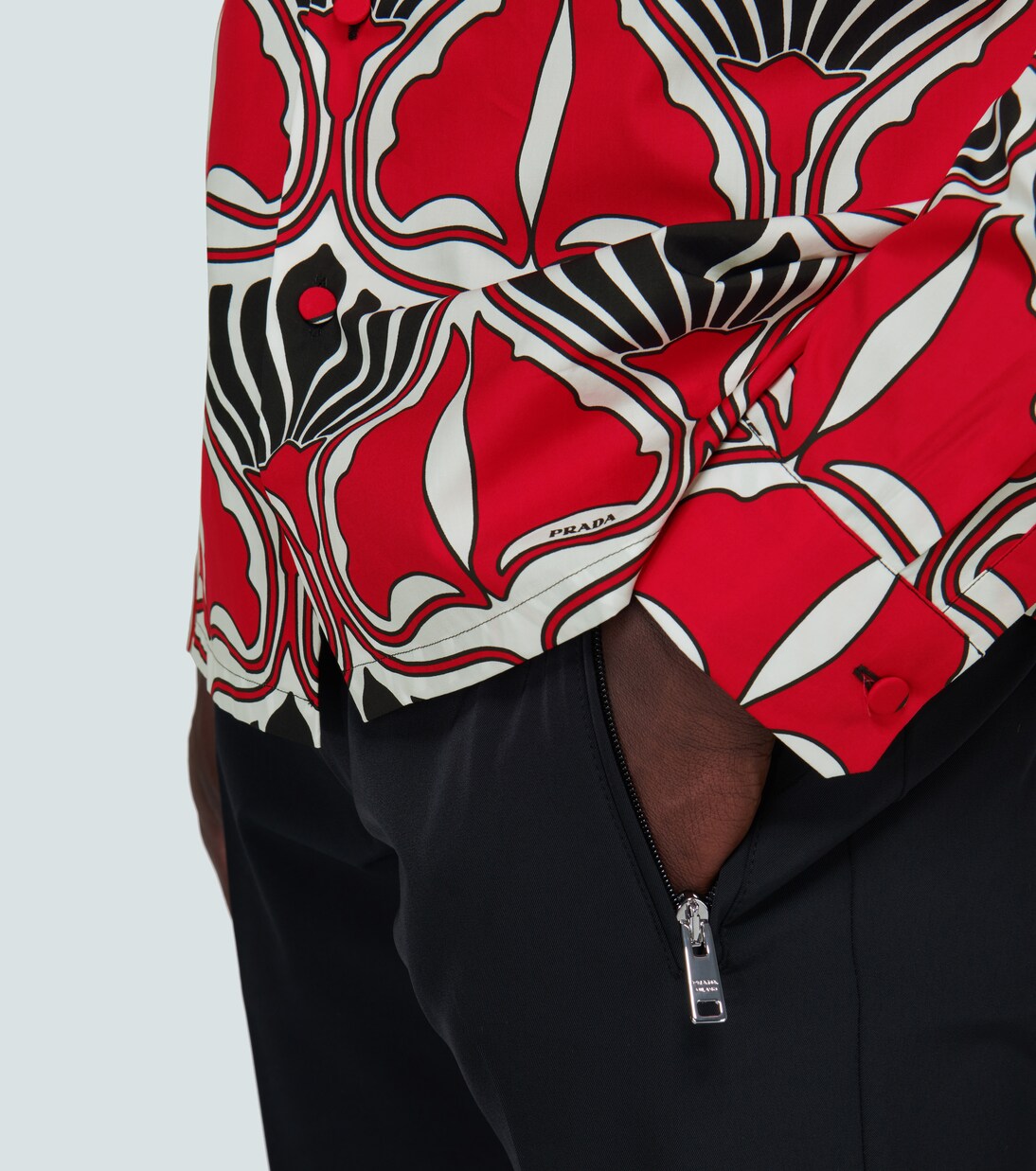 Bedrucktes Hemd aus Baumwolle | Prada