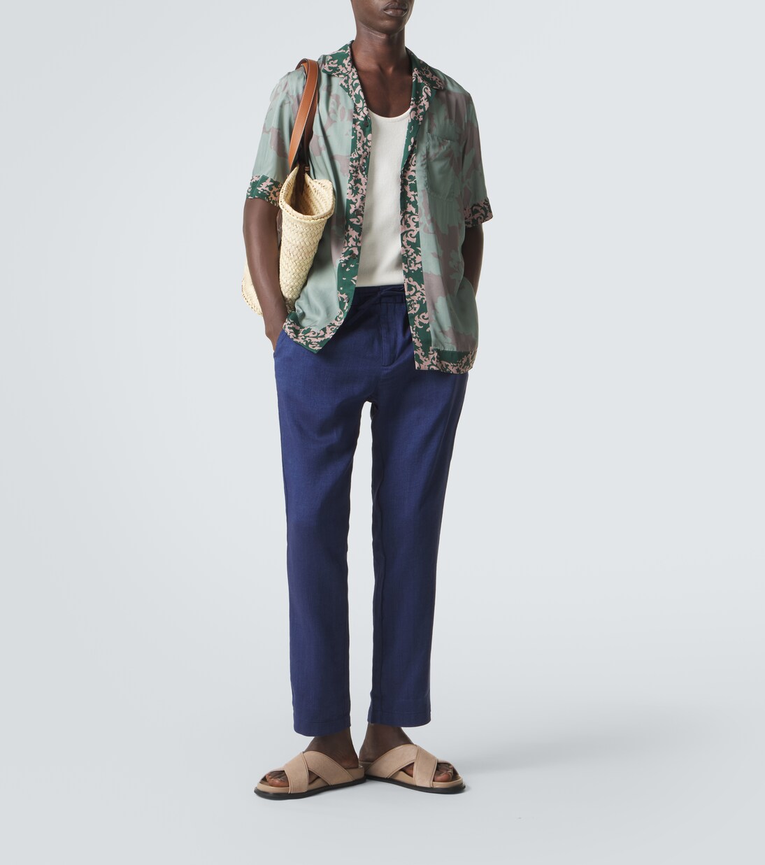 Linen and cotton chinos | Frescobol Carioca