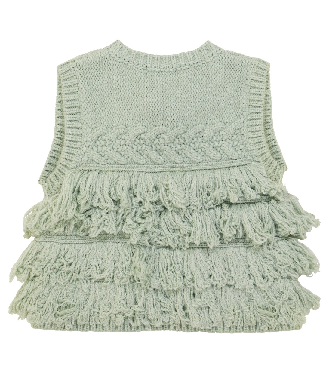 Sylvania fringe-trimmed vest | Louise Misha