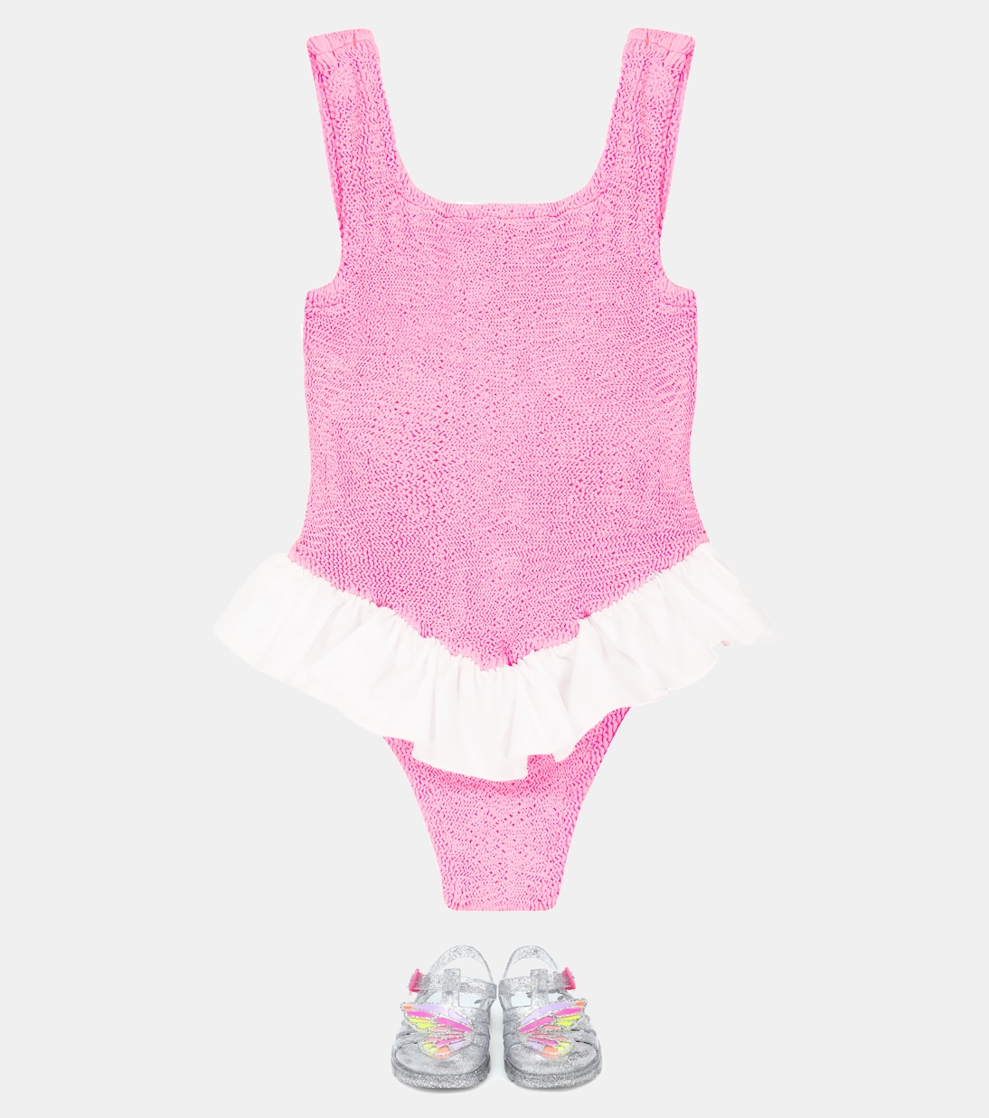 Badeanzug Denise aus Seersucker | Hunza G Kids