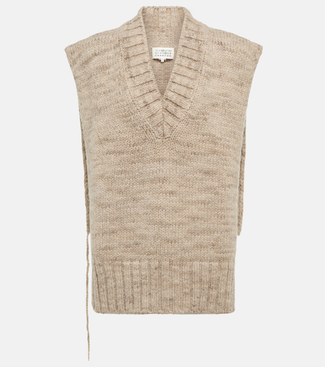 Pull sans manches en laine d'alpaga mélangée | Maison Margiela