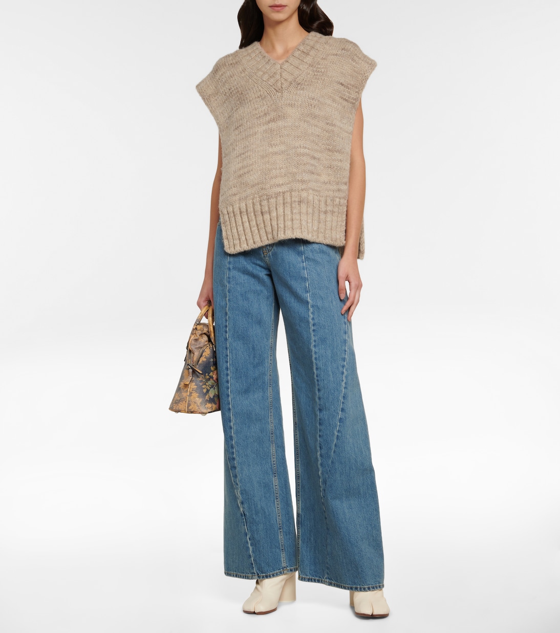 Pull sans manches en laine d'alpaga mélangée | Maison Margiela