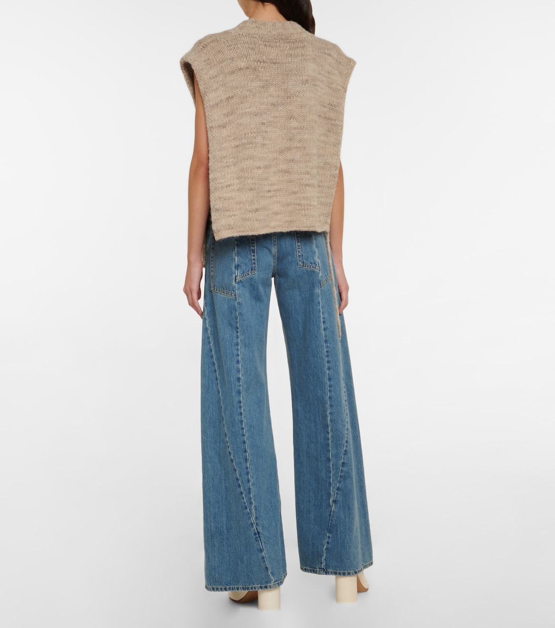 Pull sans manches en laine d'alpaga mélangée | Maison Margiela