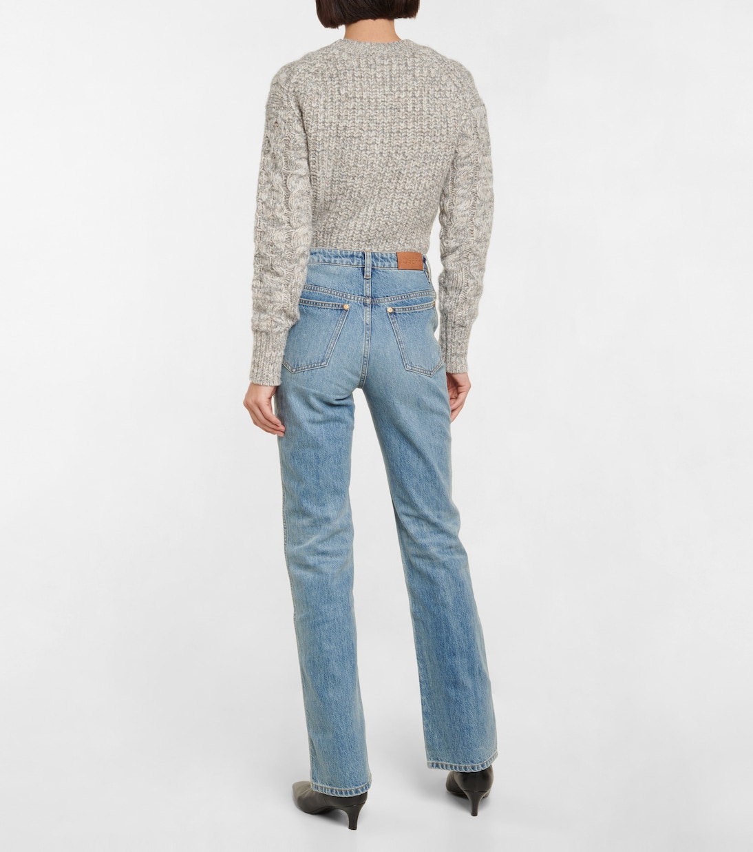 Fulham high-rise straight jeans | Joseph