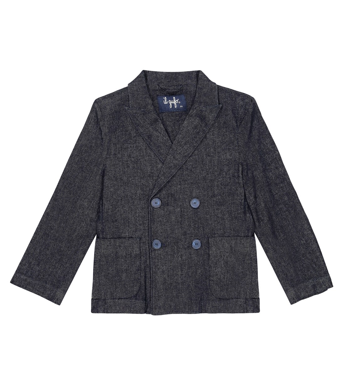 Blazer cruzado en denim | Il Gufo