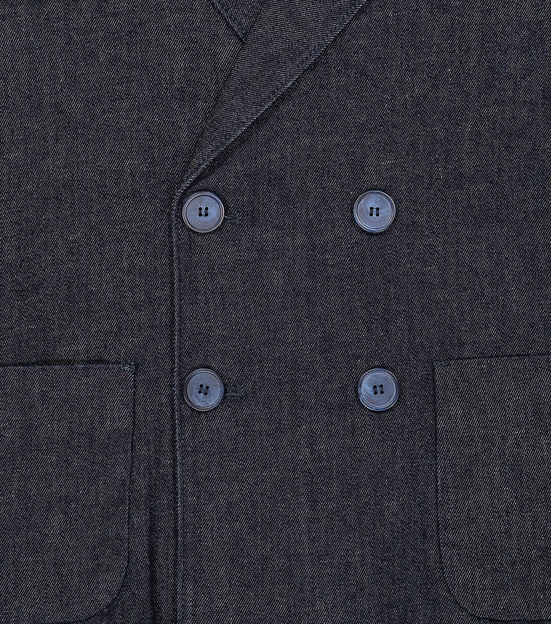 Blazer cruzado en denim | Il Gufo