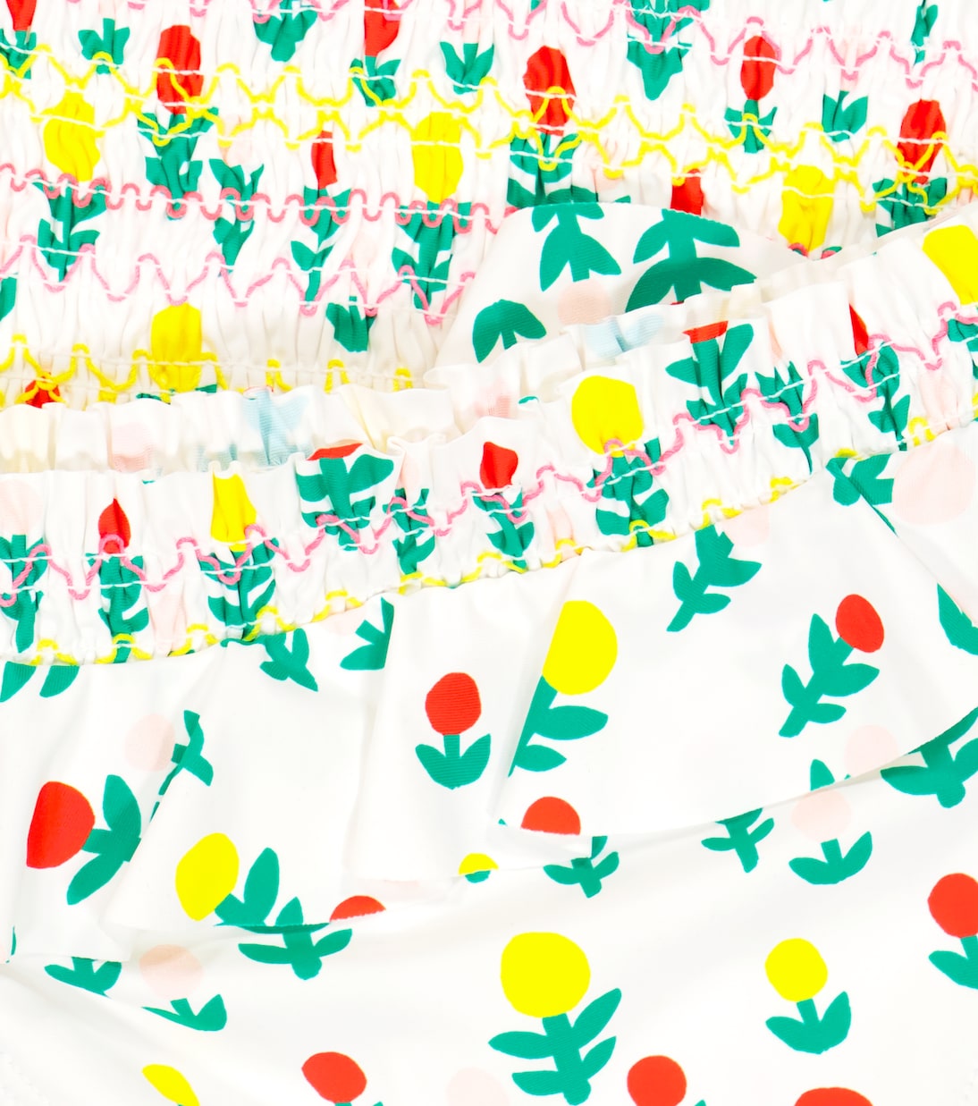 Floral ruffle-trimmed bikini | Stella McCartney Kids