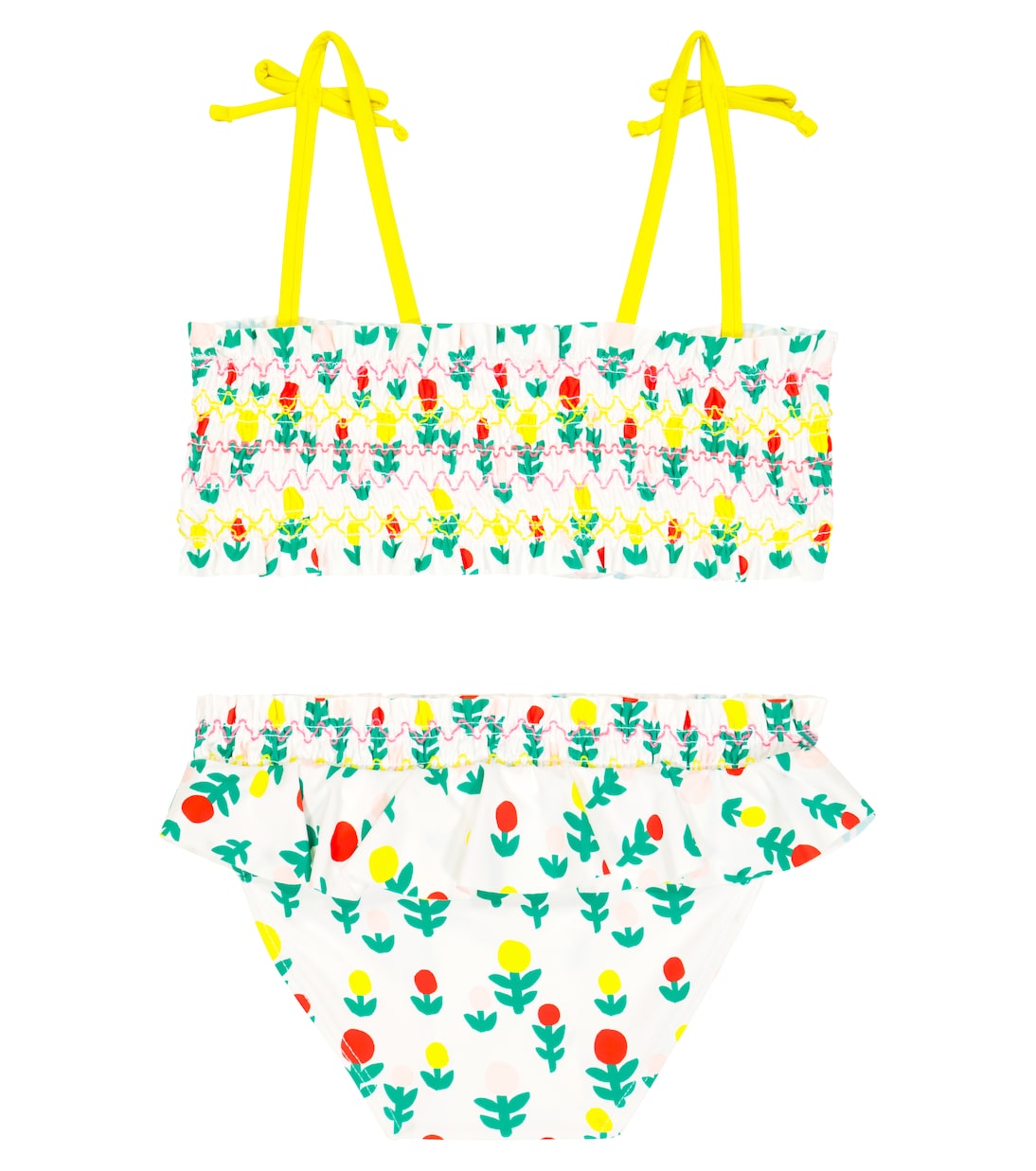 Floral ruffle-trimmed bikini | Stella McCartney Kids