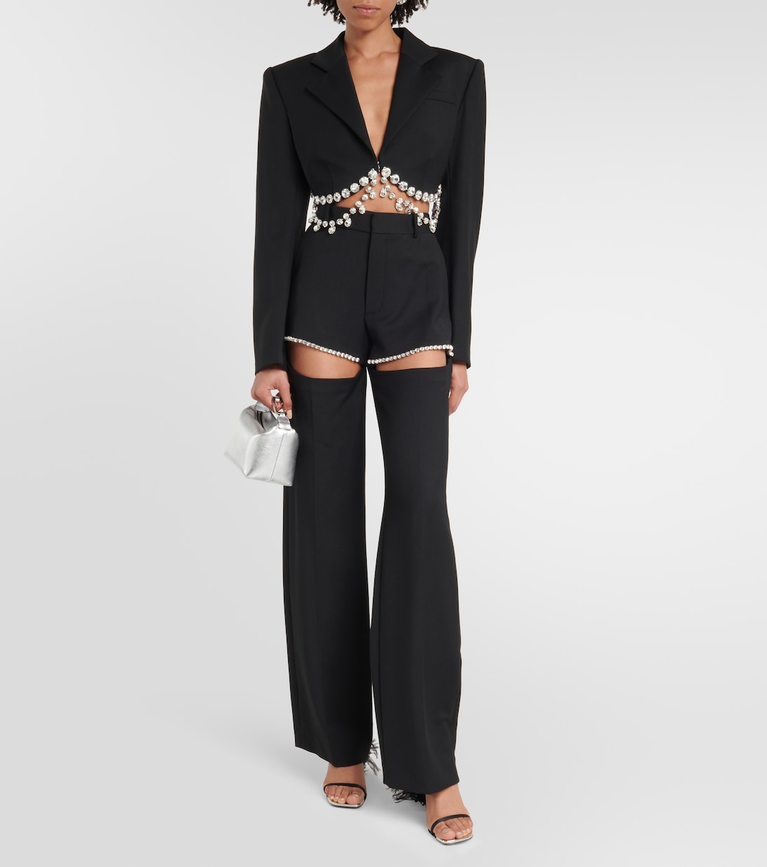 X Sergio Rossi Sandalen Amazona mit Federn | Area