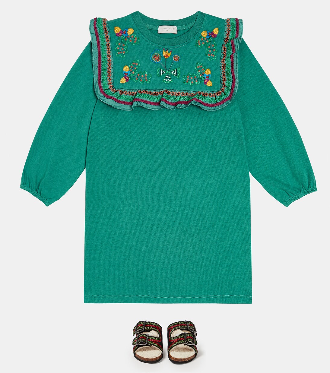 Embroidered canvas slides | Stella McCartney Kids