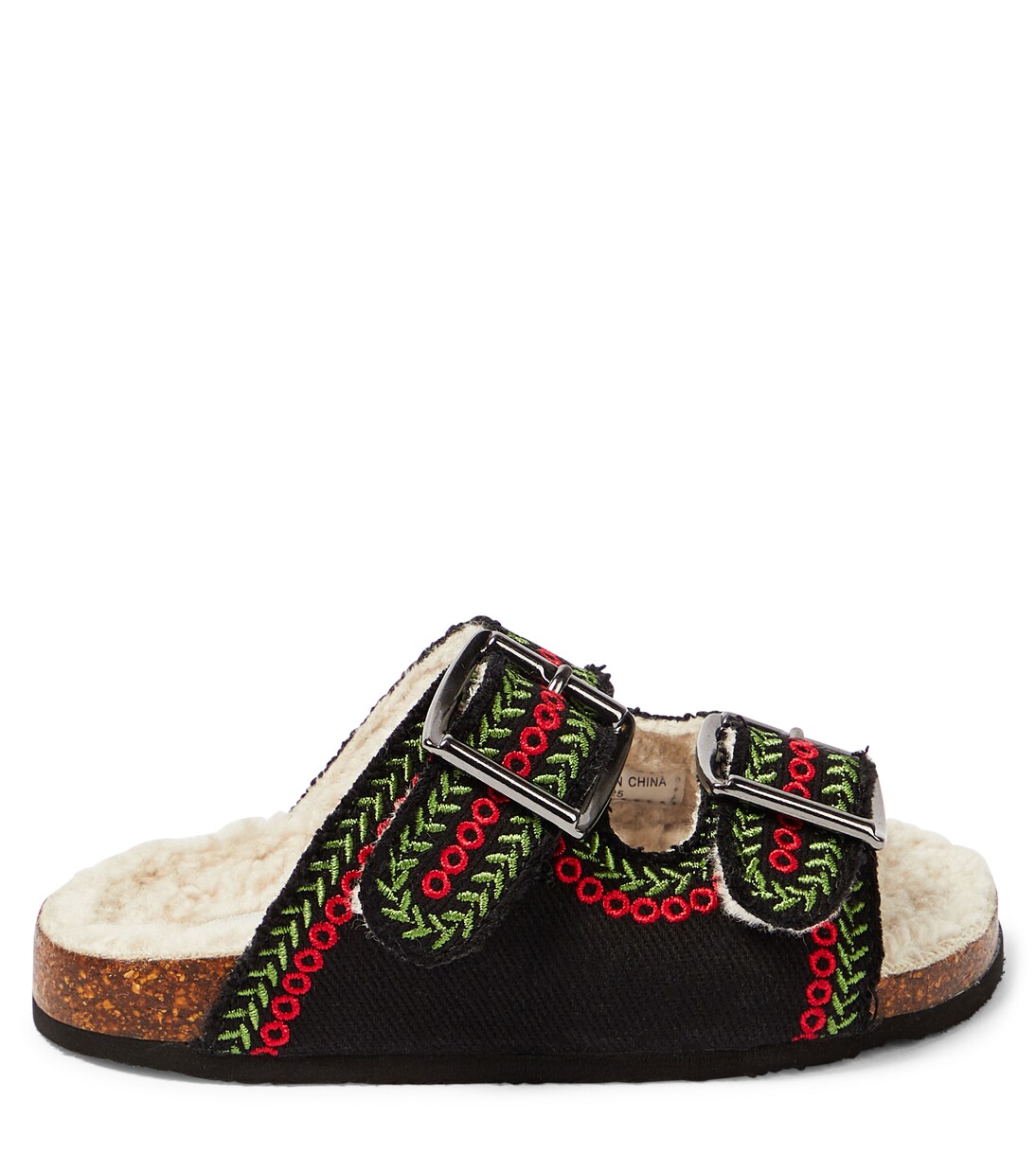Embroidered canvas slides | Stella McCartney Kids