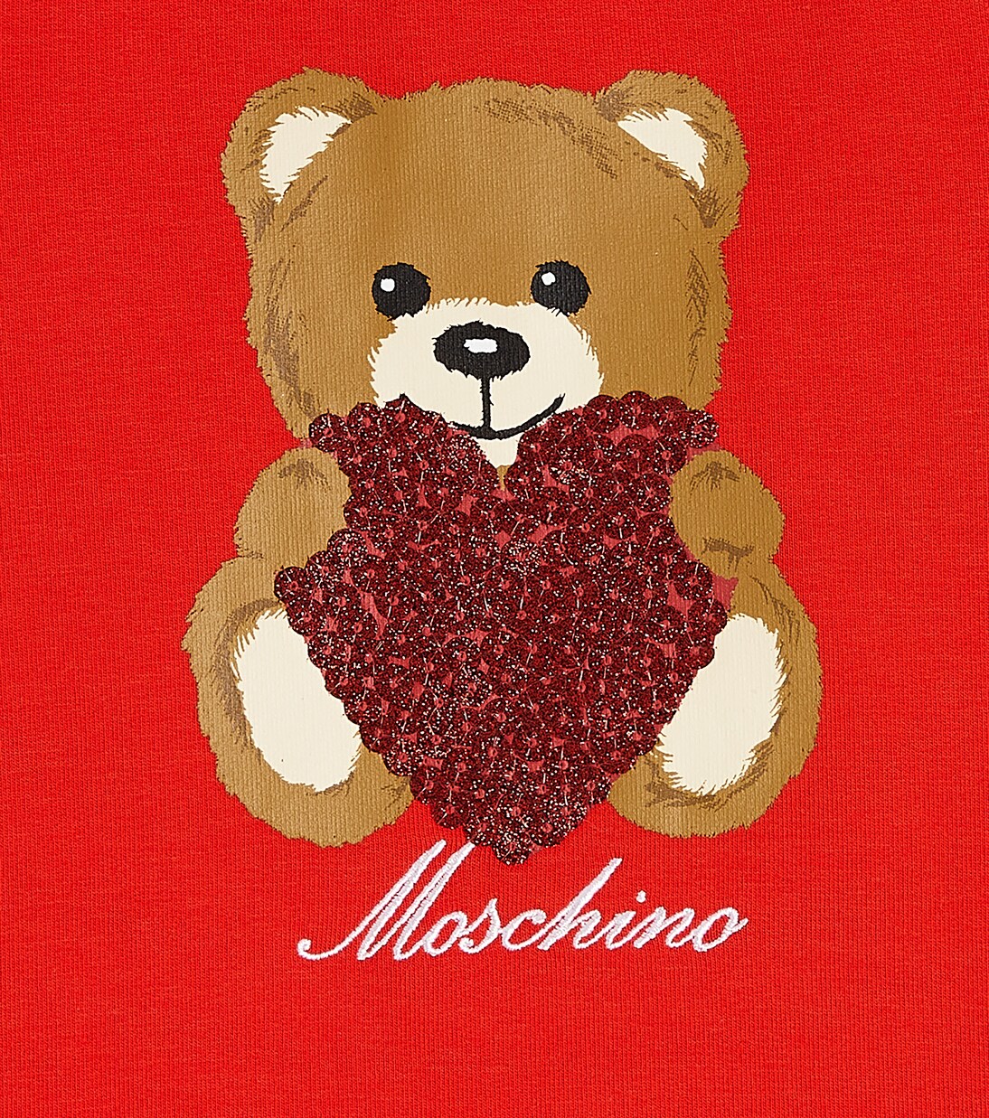 Bébé – Robe Teddy Bear en coton mélangé | Moschino Kids