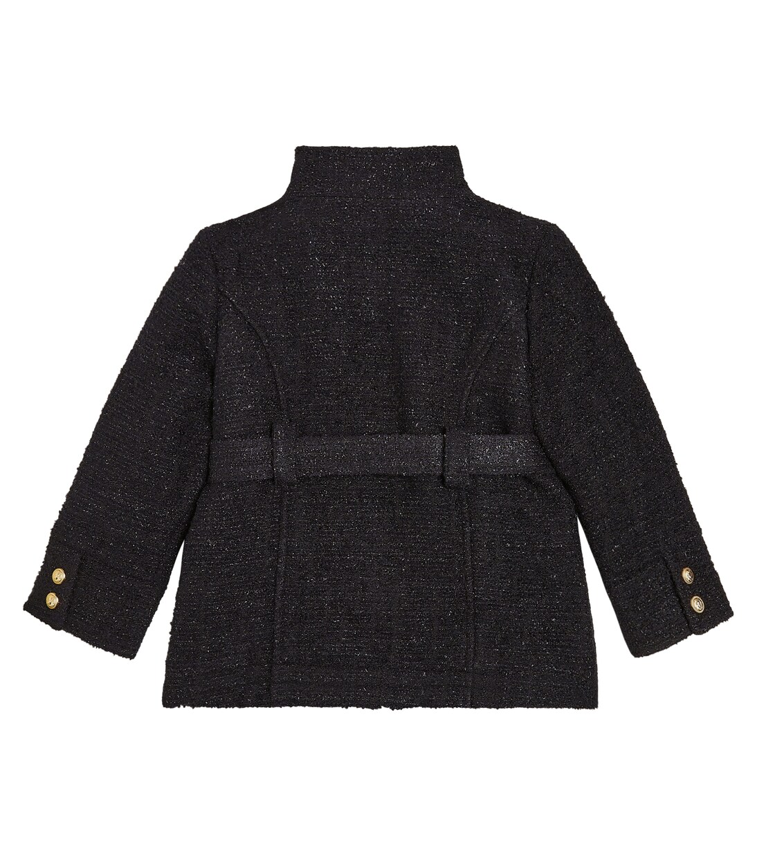 Logo belted coat  | Balmain Kids