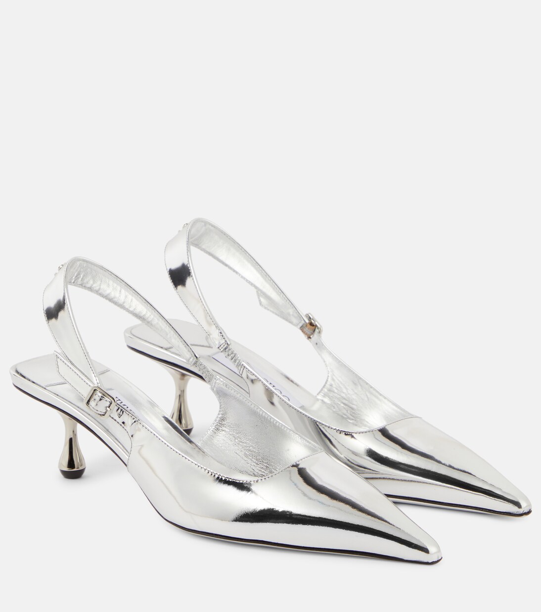 Amel metallic leather slingback pumps | Jimmy Choo