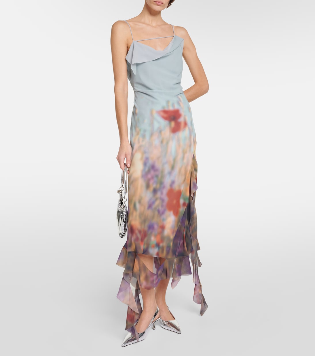 Amel metallic leather slingback pumps | Jimmy Choo