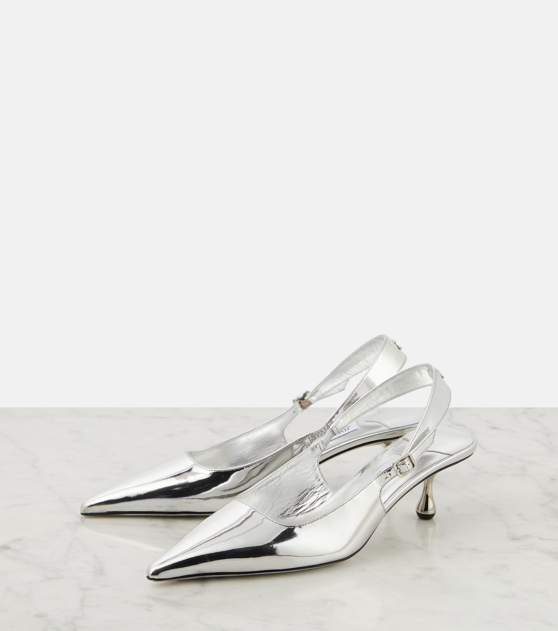 Amel metallic leather slingback pumps | Jimmy Choo