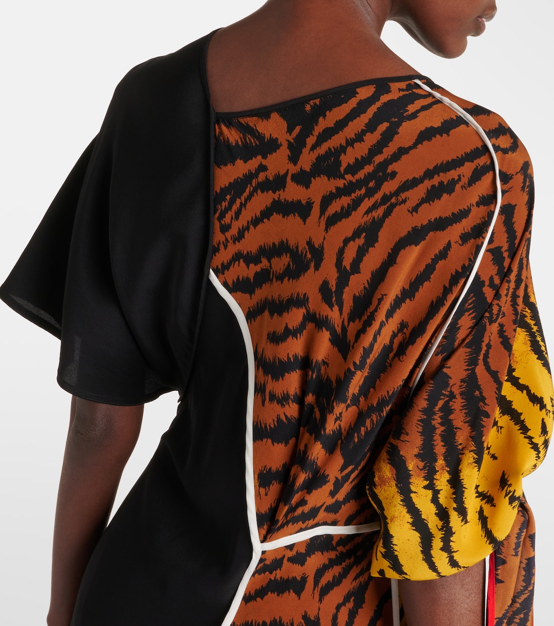 Bedrucktes Maxikleid aus Seide | Victoria Beckham