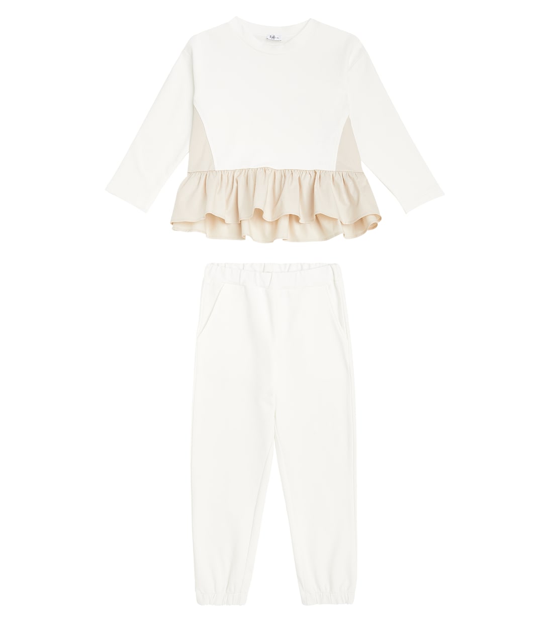 Cotton-blend sweatshirt and sweatpants set | Il Gufo