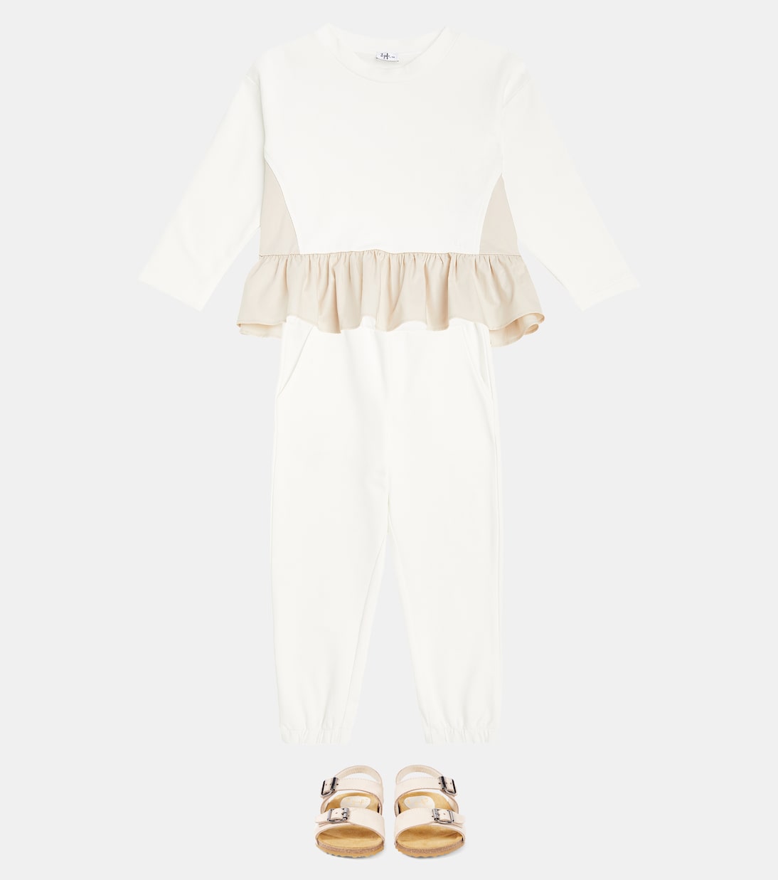 Cotton-blend sweatshirt and sweatpants set | Il Gufo