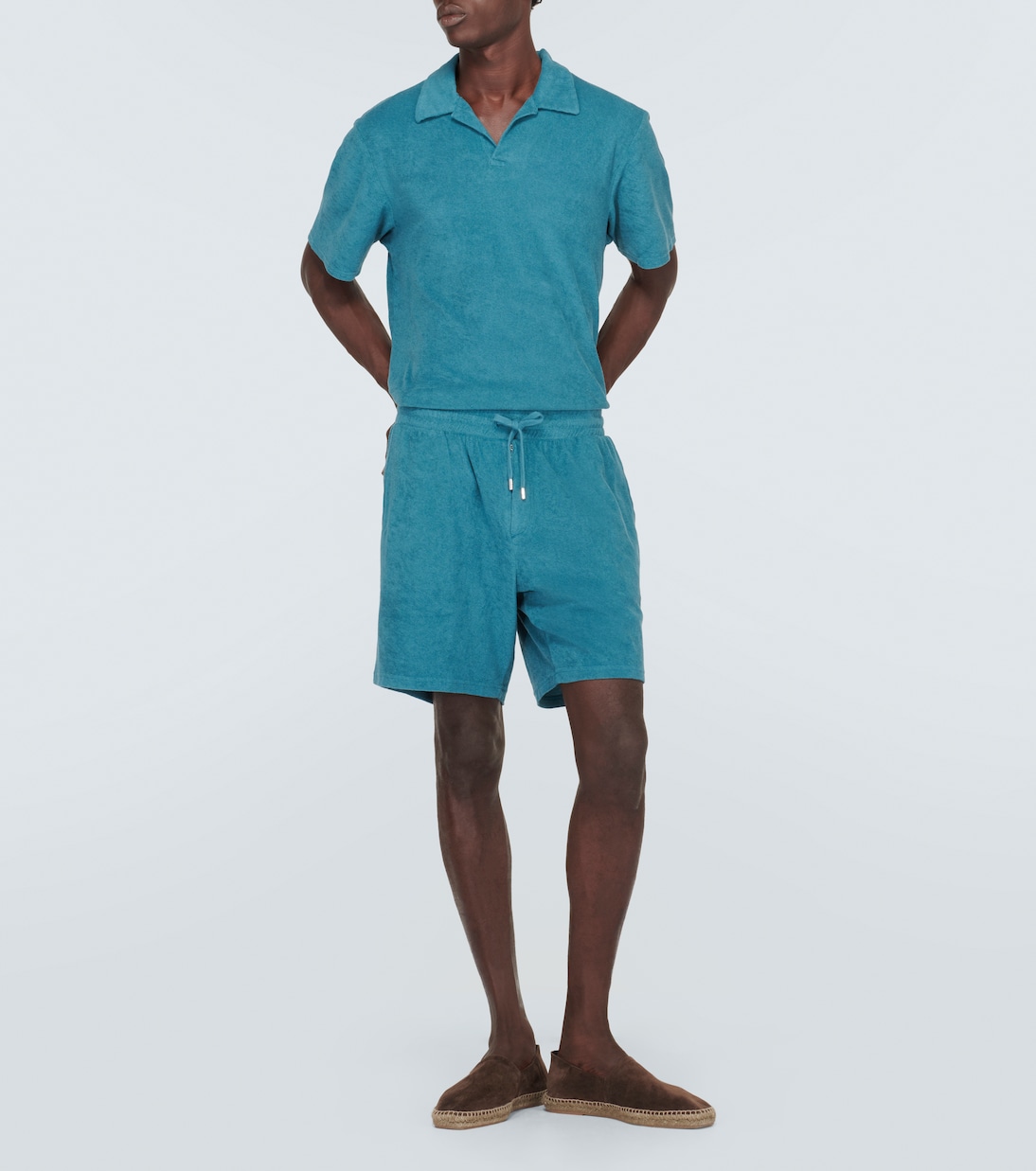 Augusto cotton-blend terry shorts | Frescobol Carioca