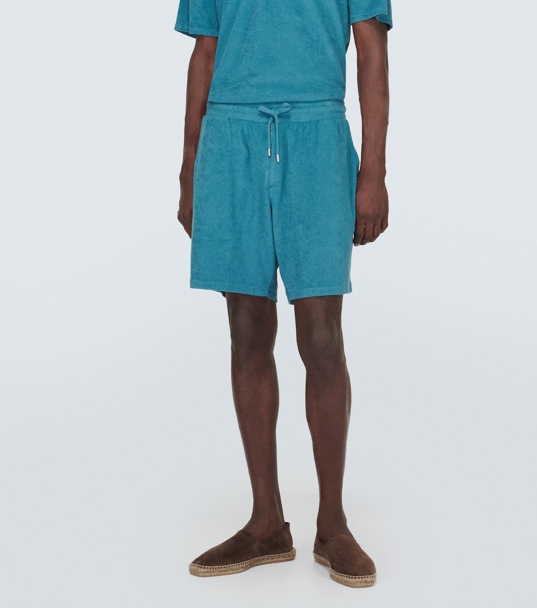 Augusto cotton-blend terry shorts | Frescobol Carioca