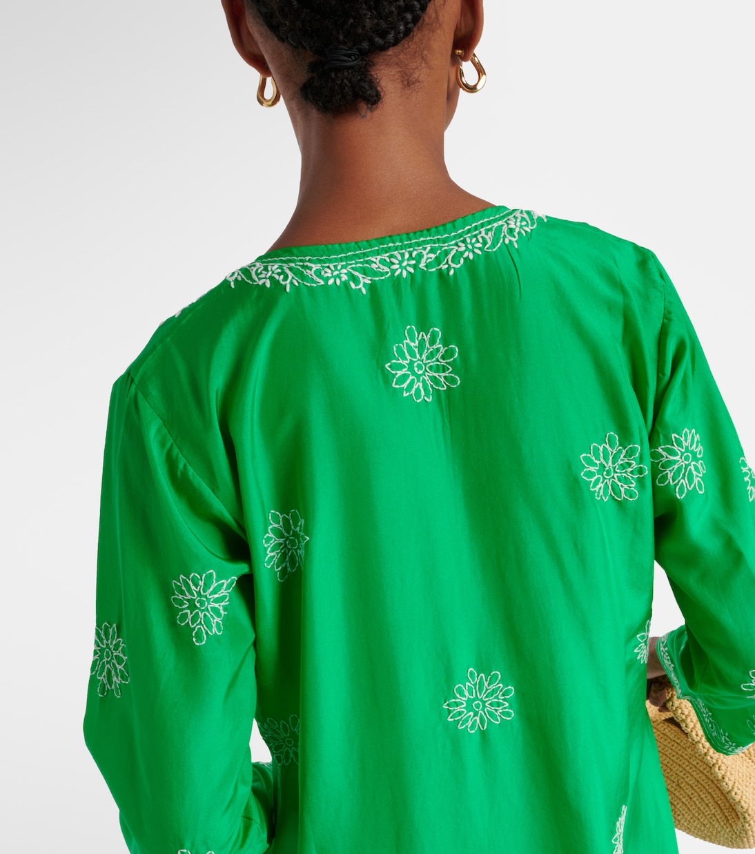 Bestickter Kaftan aus Seide | Juliet Dunn