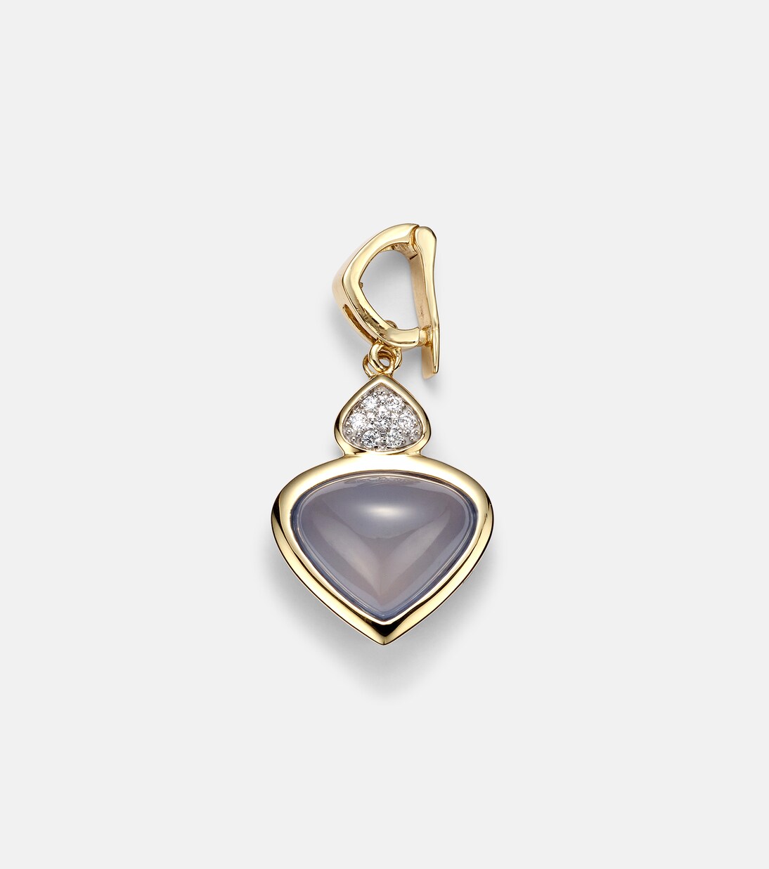 Trisolina 18kt gold necklace with chalcedony and diamonds | Marina B