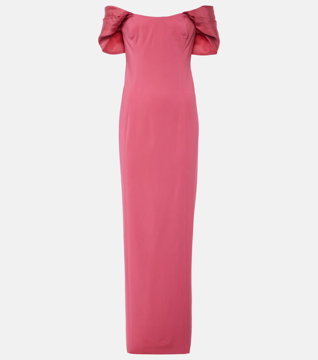 Robe longue à encolure bardot | Oscar de la Renta