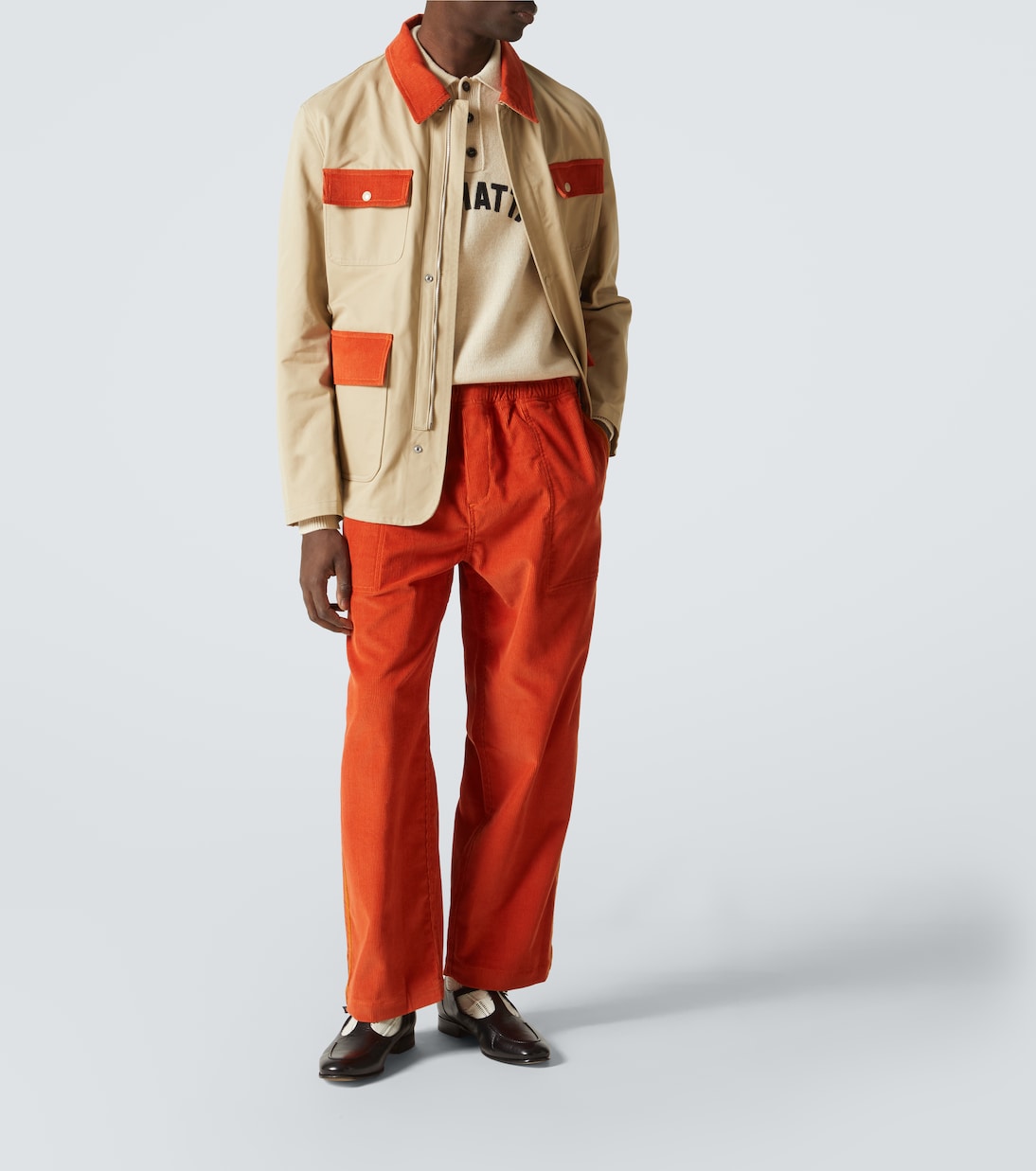 Pantalones rectos de pana de algodón | Bode